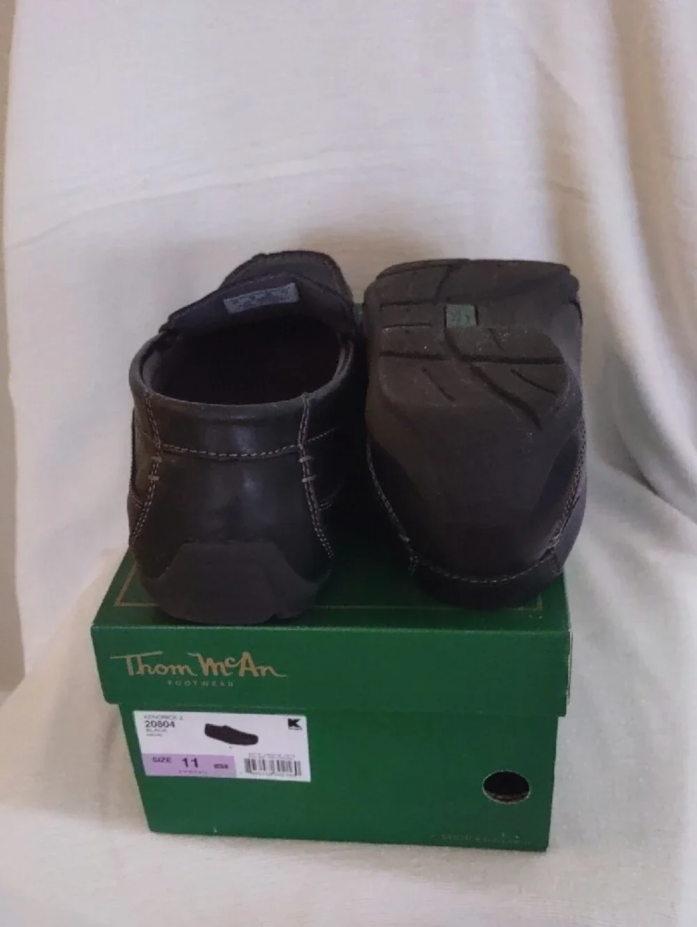 Thom McAn Brown Leather Moccasin Slip-On Loafers